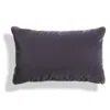 Blu Dot Signal Velvet 20" X 13" Lumbar Pillow In Skidway Ink