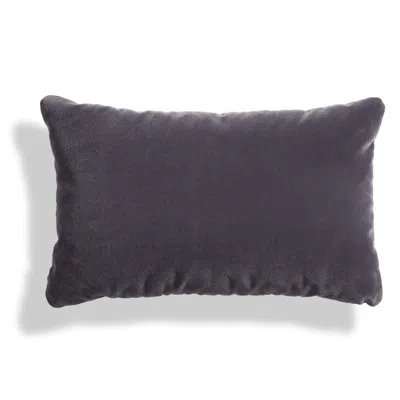 Blu Dot Signal Velvet 20" X 13" Lumbar Pillow In Skidway Ink