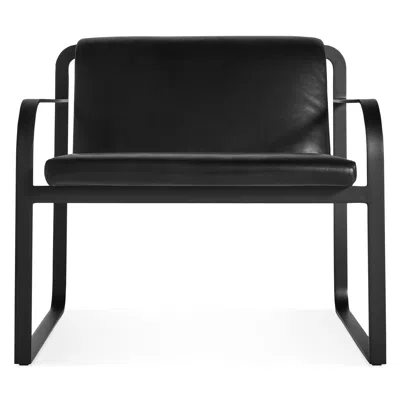 Blu Dot Skald Lounge Chair In Onyx Leather