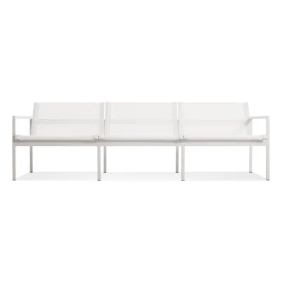 Blu Dot Skiff Outdoor 3 Seat Sofa In White