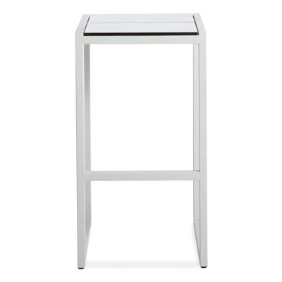 Blu Dot Skiff Outdoor Barstool In White