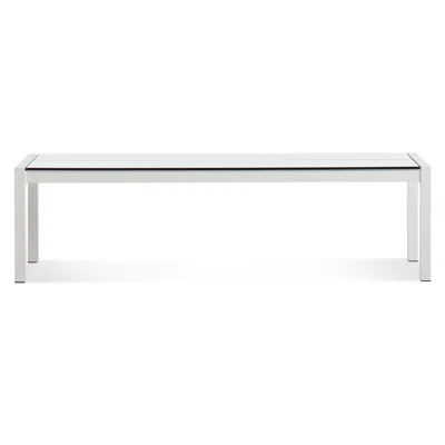 Blu Dot Skiff Outdoor Bench In White