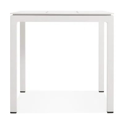 Blu Dot Skiff Outdoor Low Side Table In White