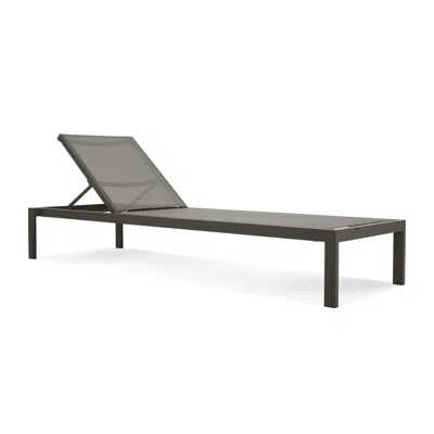 Blu Dot Skiff Outdoor Sun Lounger - Carbon In Black