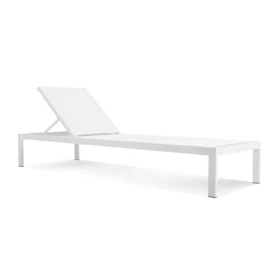Blu Dot Skiff Outdoor Sun Lounger In White