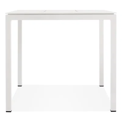 Blu Dot Skiff  Outdoor Tall Side Table In White