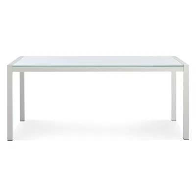Blu Dot Skiff Rectangle Outdoor Table In White