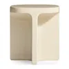 Blu Dot Small Talk Tall Side Table - Ivory In White