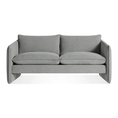 Blu Dot Softmore 74" Sofa - Kvadrat Guest Grey Blue