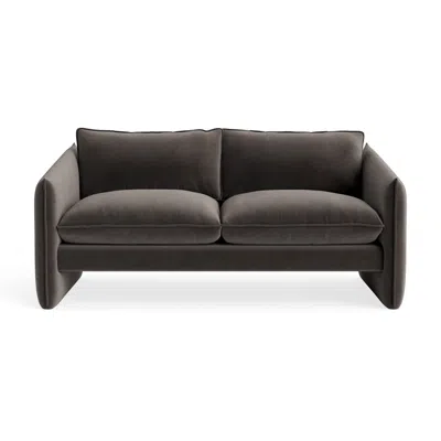 Blu Dot Softmore 74" Sofa - Storm Velvet In Gray