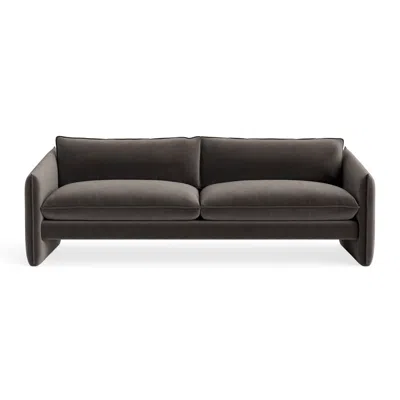 Blu Dot Softmore 96" Sofa - Storm Velvet In Gray