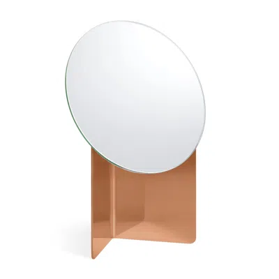 Blu Dot Spot On Table Mirror In Copper