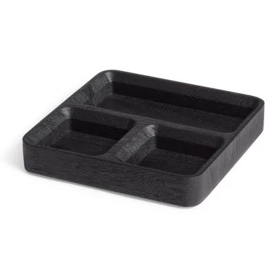 Blu Dot Square One Organizer Tray In Black Stained Acacia