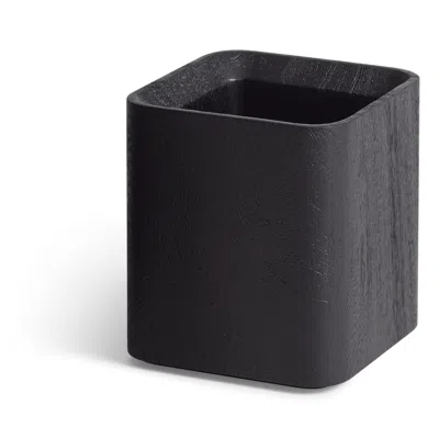 Blu Dot Square One Pencil Cup - Black-stained Acacia
