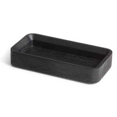 Blu Dot Square One Stacking Tray In Black Stained Acacia