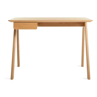 Blu Dot Stash Desk - White Oak In Brown