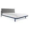 Blu Dot Station Bed - Edwards Light Grey / Navy / King
