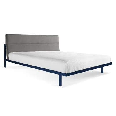 Blu Dot Station Bed - Edwards Light Grey / Navy / King