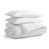 Blu Dot Stone Washed Linen Duvet Set In White