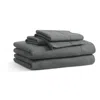 Blu Dot Stone Washed Linen Sheet Set In Charcoal