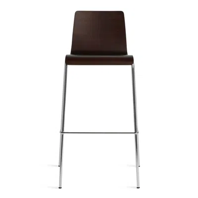 Blu Dot Stool Stool - Barstool / Graphite On Oak In Brown