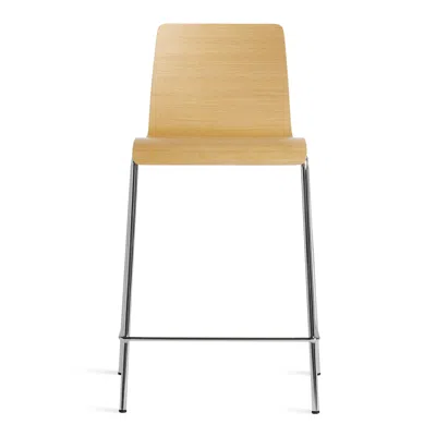 Blu Dot Stool Stool - Counter Stool / Technical White Oak In Yellow