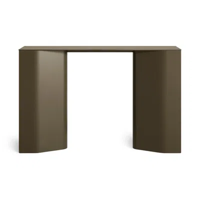 Blu Dot Straight Up Console Table - Dark Olive In Green