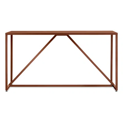 Blu Dot Strut 56" Dining Table - Rust In Brown