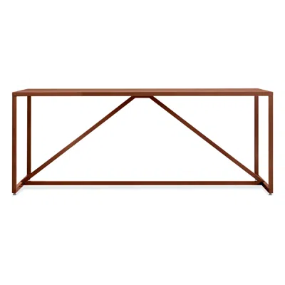 Blu Dot Strut 75" Dining Table - Rust In Brown