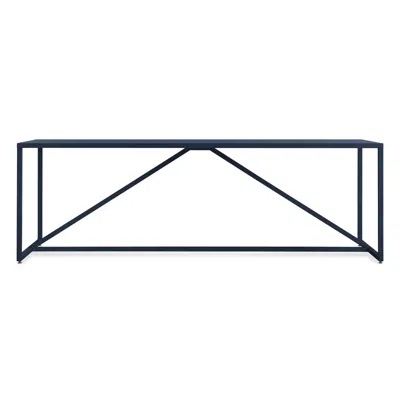 Blu Dot Strut 90" Dining Table - Navy In Blue