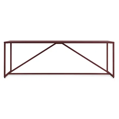 Blu Dot Strut 90" Dining Table - Oxblood In Burgundy