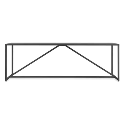 Blu Dot Strut 90" Dining Table - Slate In Gray