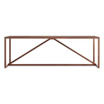 Blu Dot Strut 90" Wood Dining Table - 90" Length / Walnut In Brown