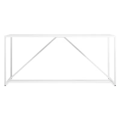Blu Dot Strut Bar Height Table - 90" Length Bar Height / White