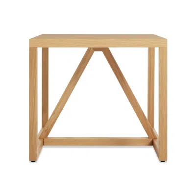 Blu Dot Strut Side Table In White Oak