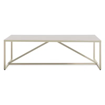 Blu Dot Strut Square Coffee Table - Ivory In White