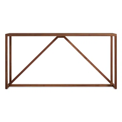 Blu Dot Strut Wood Console Table - Walnut In Brown