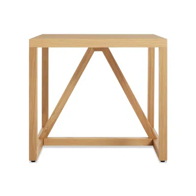 Blu Dot Strut Wood Side Table - White Oak In Brown