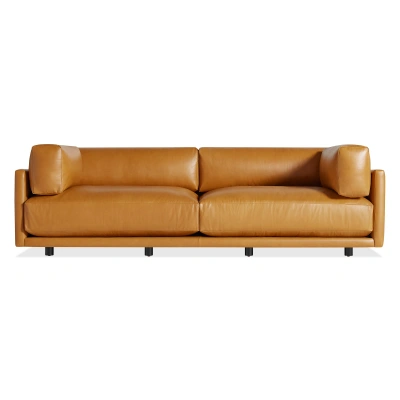 Blu Dot Sunday 102" Sofa In Canyon Leather