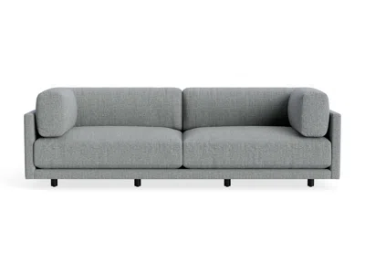 Blu Dot Sunday 102" Sofa - Kvadrat Guest Grey Blue
