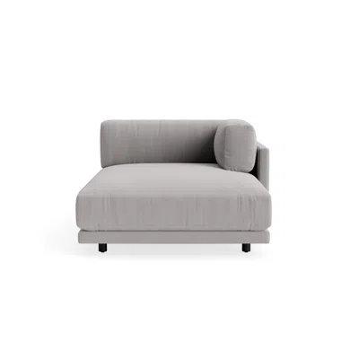 Blu Dot Sunday Chaise - Agnew Grey / Right