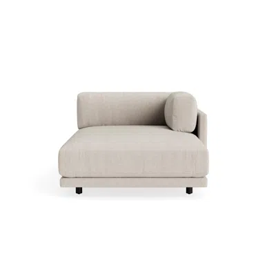 Blu Dot Sunday Chaise - Landa Stone / Right
