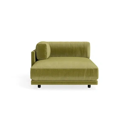 Blu Dot Sunday Chaise - Loden Velvet / Left