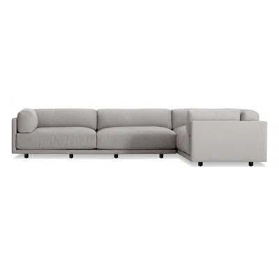 Blu Dot Sunday L Sectional Sofa - Agnew Grey / Left