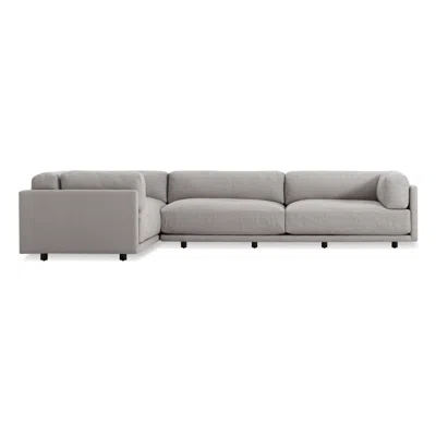 Blu Dot Sunday L Sectional Sofa - Agnew Grey / Right