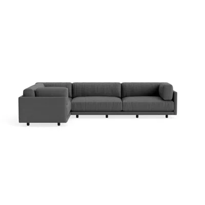 Blu Dot Sunday L Sectional Sofa - Gabro Grey / Right