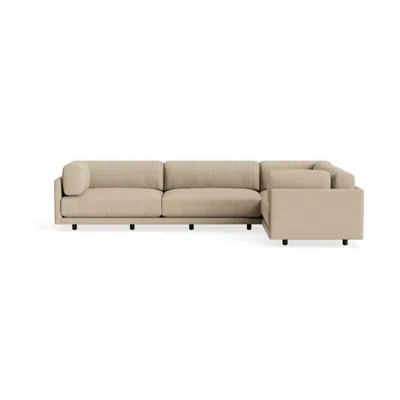 Blu Dot Sunday L Sectional Sofa - Kelso Camel / Left