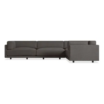 Blu Dot Sunday L Sectional Sofa - Kelso Charcoal / Left