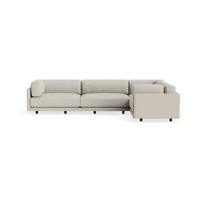 Blu Dot Sunday L Sectional Sofa - Kelso Sand / Left