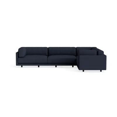 Blu Dot Sunday L Sectional Sofa - Kvadrat Autumn Navy / Left